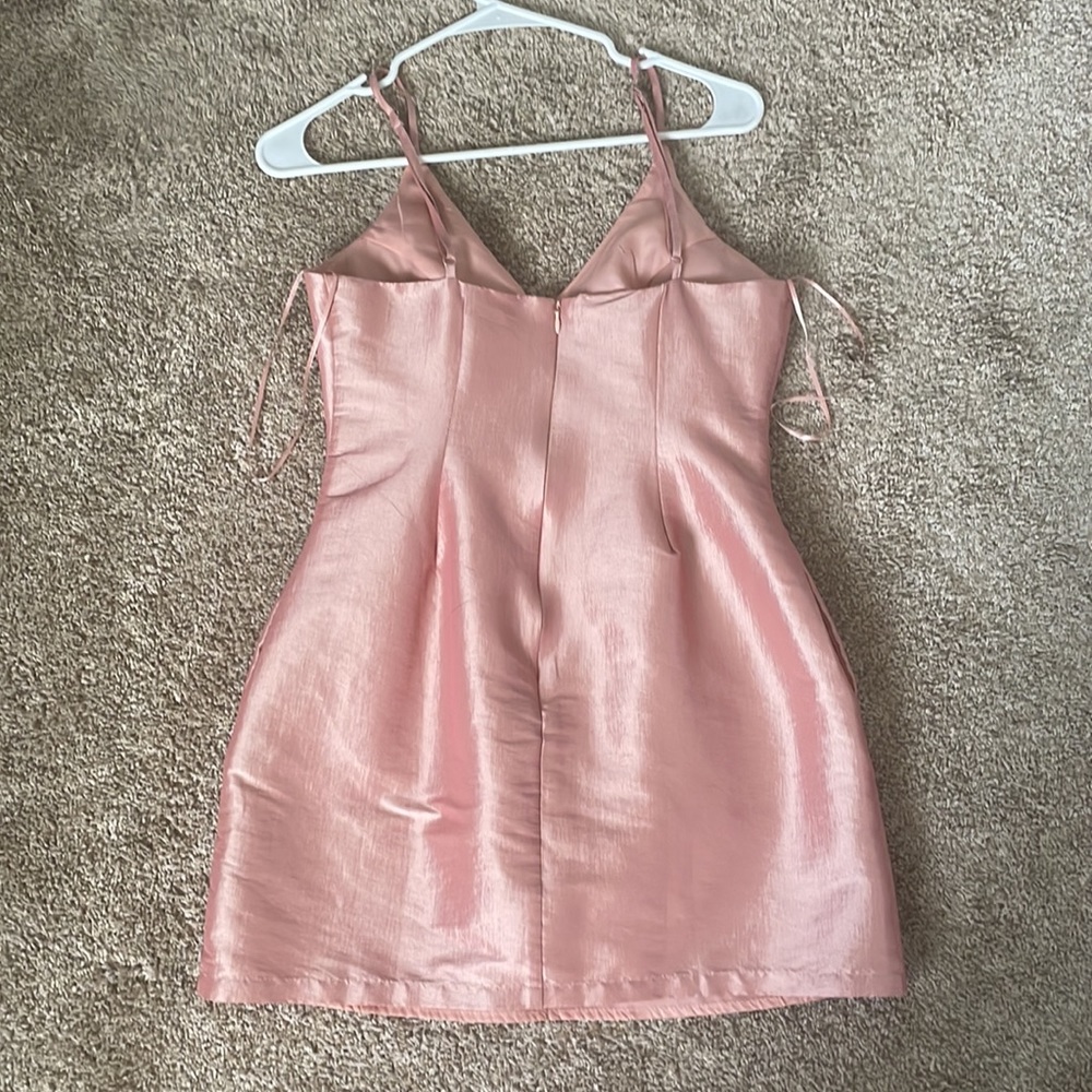 Vintage Iridescent Pink Mini Dress - Picture 2 of 2